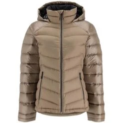 Spyder Women's Timeless Hoodie Down Jacket -Outdoor Ski Shop fw23 spyder womenstimelesshoodiedownjacket cashmere 3