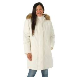 The North Face Women's Arctic Parka -Outdoor Ski Shop fw23 tnf womensarcticparka white model1