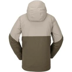 Volcom Men's L Ins Gore-Tex Jacket -Outdoor Ski Shop fw23 volcom menslinsulatedgoretexjacket darkkhaki 2