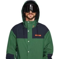 Volcom Men's Longo Gore-Tex Jacket -Outdoor Ski Shop fw23 volcom menslongogoretexjacket military 3