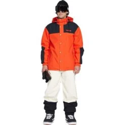 Volcom Men's Longo Gore-Tex Jacket -Outdoor Ski Shop fw23 volcom menslongogoretexjacket orangeshock 3