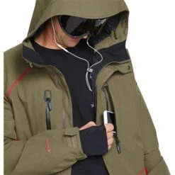Volcom Men's TDS 2L Gore-Tex Jacket -Outdoor Ski Shop fw23 volcom menstds2lgoretexjacket darkteak 4