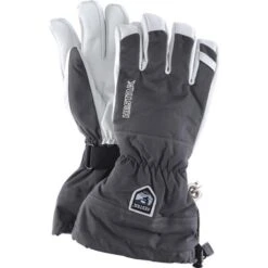 Hestra Army Leather Heli Ski Glove -Outdoor Ski Shop grey hestra army leather heli gloves men s 45093