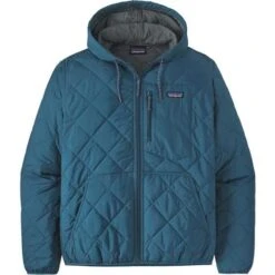 Patagonia Men's Diamond Quilted Bomber Hoody -Outdoor Ski Shop patagonia quiltbombhoodm blue 2223fw